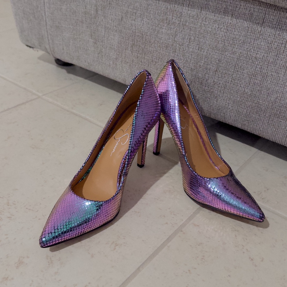 Jessica Simpson Iridescent Heels